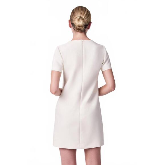 NEW TRINA TURK diamonds crystal bows sheath dress in winter white - Picture 5 of 5